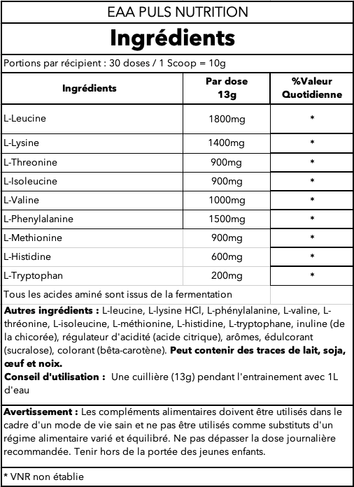 EAA - Puls Nutrition