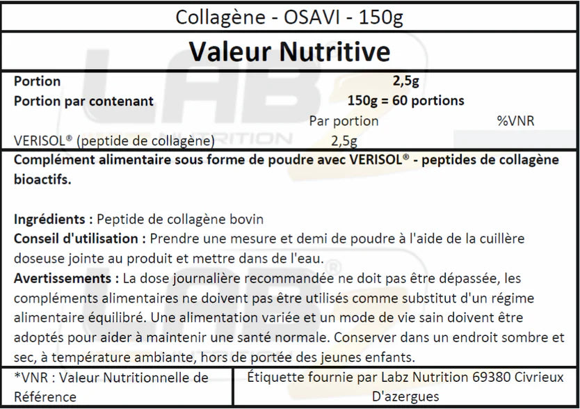 Collagène Hair,Skin,Nails VERISOL®- 150g