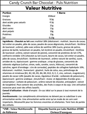 Candy Crunch Protein Bar 50g - Puls Nutrition