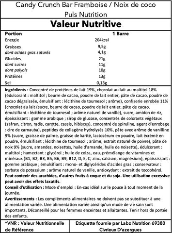 Candy Crunch Protein Bar 50g - Puls Nutrition