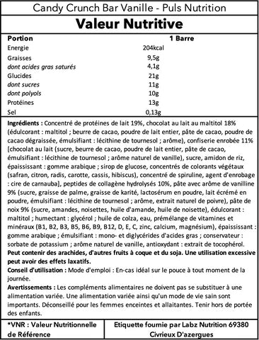 Candy Crunch Protein Bar 50g - Puls Nutrition