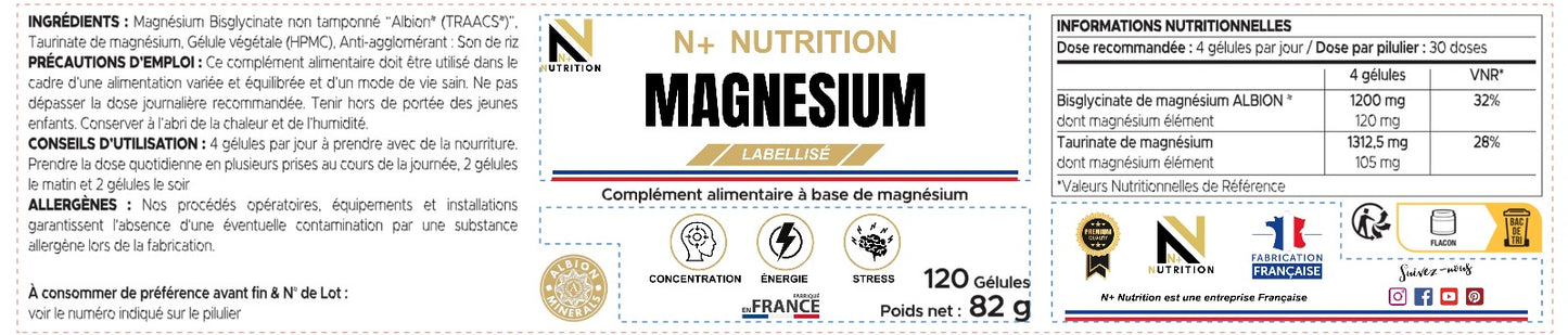 N+ NUTRITION Magnésium