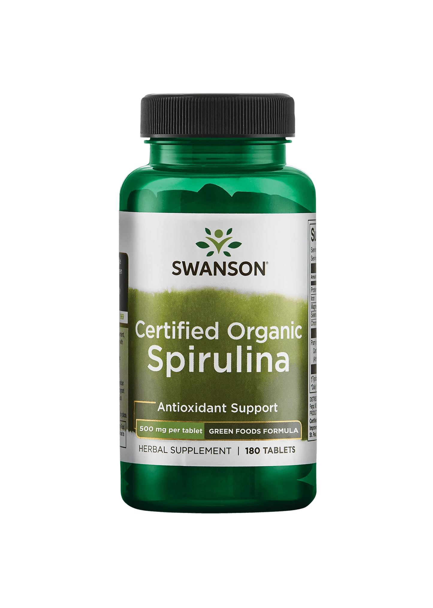 Spiruline Bio Certifiée Parry's Swanson - 180 tabs